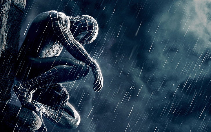Fondo de pantalla de Spider-Man 3, Spider-Man, Spider-Man 3, Película, Lluvia, Fondo de pantalla HD