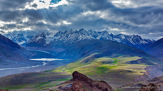 The Himalayas, Near Chandra Tal Lake, Spiti Valley, India, Mountains, HD wallpaper HD wallpaper