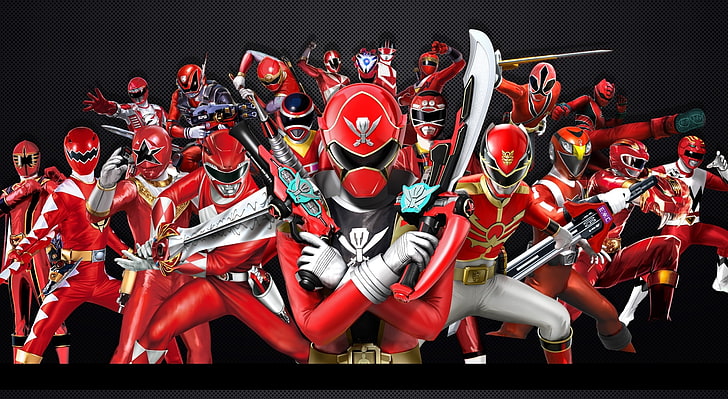 Power Rangers Forever Red, red Power Rangers wallpaper, Cartoons, Others, HD wallpaper