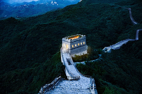 Cina, Tembok Besar Tiongkok, lansekap, arsitektur, Wallpaper HD HD wallpaper