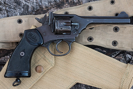 revolver, 1944, Webley, Mark IV, HD tapet HD wallpaper