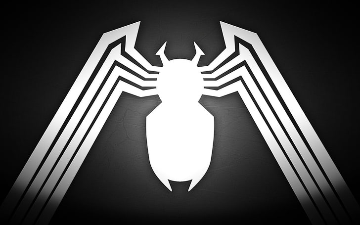 Venom, Spider-Man, symbols, HD wallpaper