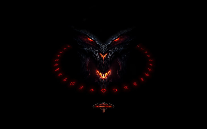 black character wallpaper, demon, Diablo III, HD wallpaper