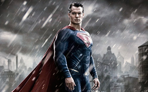 Superman ใน Batman v Superman Dawn of Justice, แบทแมน, รุ่งอรุณ, ความยุติธรรม, ซูเปอร์แมน, วอลล์เปเปอร์ HD HD wallpaper