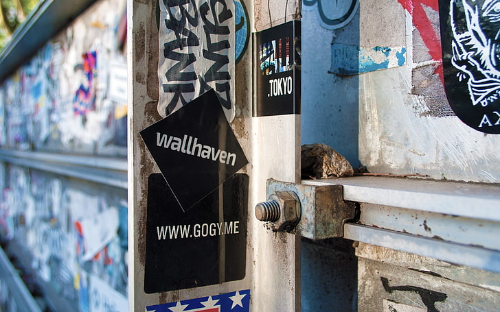 nodo d'acciaio grigio, wallhaven, bomba dell'autoadesivo, graffiti, parete, Sfondo HD