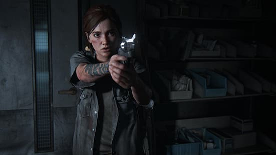 The Last of Us 2, Элли (последние из нас), Джоэл, PlayStation, PlayStation 5, персонажи видеоигр, HD обои HD wallpaper