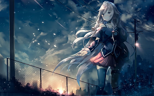 anime, anime girls, IA (Vocaloid), Vocaloid, snow, HD wallpaper HD wallpaper