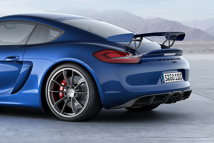 Porsche Cayman, Porsche, auto blu, Sfondo HD