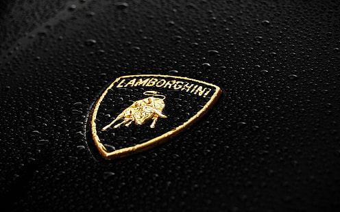 Lamborghini-logotyp, lamborghini-logotyp, logotyp, lamborghini, bilar, HD tapet HD wallpaper