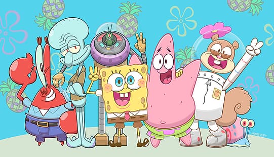 spongebob, SpongeBob SquarePants, Wallpaper HD HD wallpaper