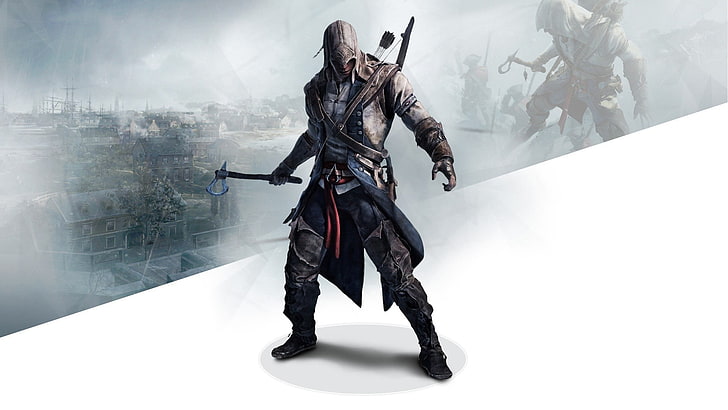 Assasin's Creed-affisch, Assassin's Creed, videospel, HD tapet