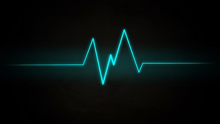 сердцебиение, минимализм, линии, пульс, HD обои