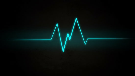 сърдечен ритъм, минимализъм, линии, пулс, HD тапет HD wallpaper