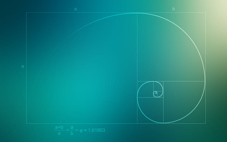 mathematik, platz, struktur, blauer hintergrund, naturwissenschaft, fibonacci-folge, minimalismus, goldener schnitt, HD-Hintergrundbild