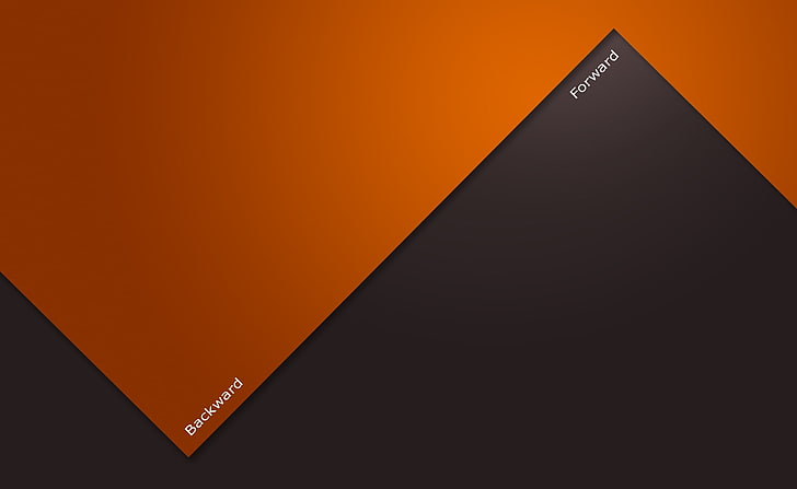 Back&Forward, backward and forward text on black and orange background, Aero, Vector Art, backandforward, HD wallpaper