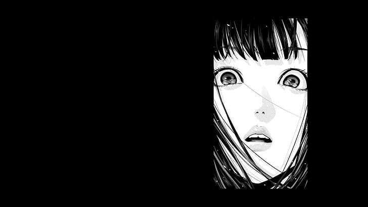 Monochrom, Manga, HD-Hintergrundbild