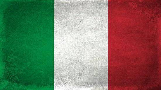 Bandeira, grunge, Itália, HD papel de parede HD wallpaper