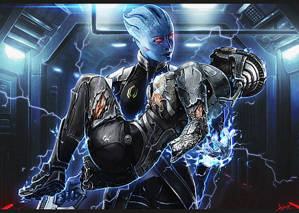 fondo de pantalla del personaje del juego, Mass Effect, Mass Effect 2, Mass Effect 3, Liara T'Soni, Commander Shepard, Cerberus, Asari, Jane Shepard, videojuegos, Fondo de pantalla HD HD wallpaper