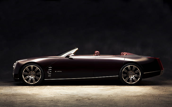 Cadillac Concept HD, черно кабрио купе, автомобили, концепция, кадилак, HD тапет