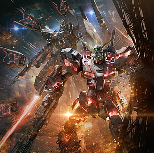 Gundam Versus Concept Art Video Game, Gundam wallpaper, Games, Other Games, Game, robots, videogame, keyart, GundamVersus, HD wallpaper HD wallpaper
