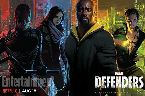 Émission de télévision, The Defenders, Daredevil, Defenders (Marvel Comics), Iron Fist, Jessica Jones, Luke Cage, The Defenders (émission de télévision), Fond d'écran HD HD wallpaper