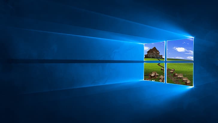 Windows 10, paisagem, Windows XP, Heroes of Might and Magic, HD papel de parede