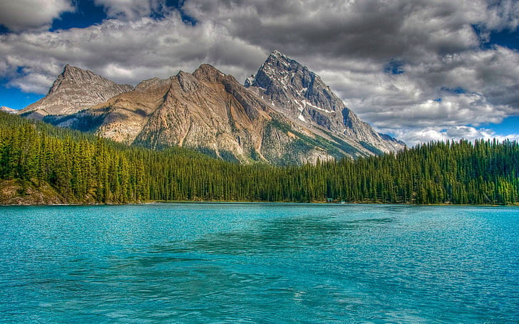 Magnifique lac bleu, océan bleu clair, nature, 1920x1200, nuage, arbre, forêt, montagne, lac, Fond d'écran HD