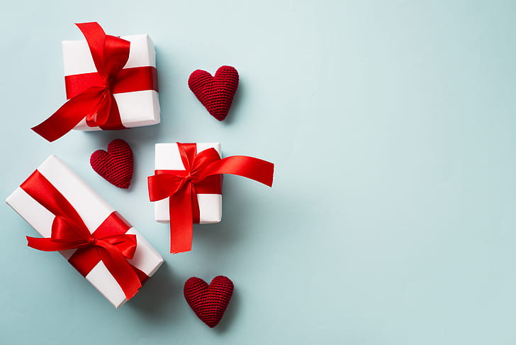 love, holiday, gift, hearts, Valentine's day, HD wallpaper