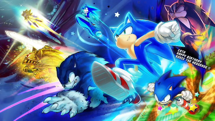 Sonic the Hedgehog Sega HD, video games, the, sonic, hedgehog, sega, HD wallpaper