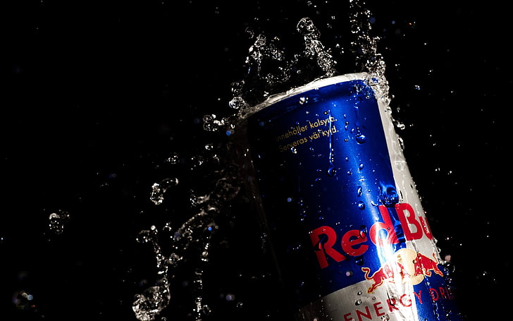 Red Bull energy drink can, brand, Red Bull, HD wallpaper