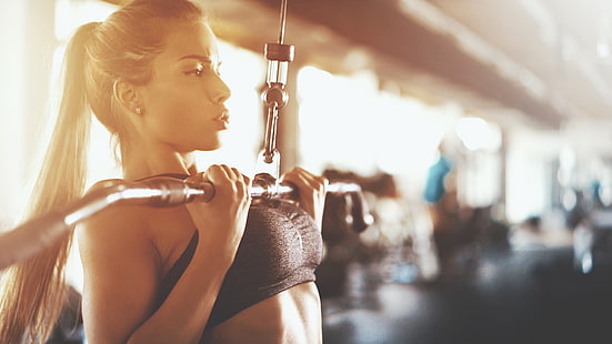 female, workout, fitness, HD wallpaper HD wallpaper