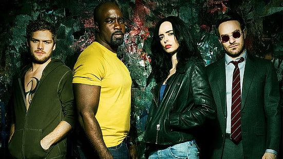 Defenders, The Defenders, Jessica Jones, Luke Cage, Iron Fist, Danny Rand, Matt Murdock, Daredevil, Sfondo HD HD wallpaper