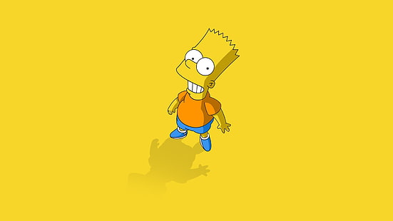 Bart Simpson vektorkunst, karikatur, die simpsons, simpsons, Bart, HD-Hintergrundbild HD wallpaper