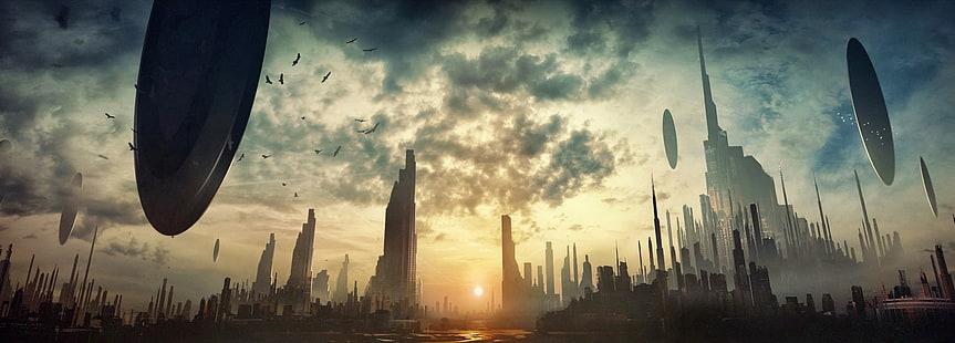 Science Fiction, digitale Kunst, futuristische Stadt, HD-Hintergrundbild HD wallpaper