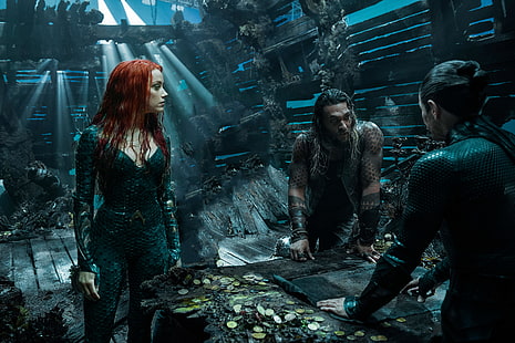 Aquaman, Jason Momoa, Mera, Amber Heard, 5K, HD-Hintergrundbild HD wallpaper