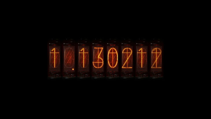 Nixie Tubes, anime, Divergence Meter, Steins;Gate, numbers, time travel, HD wallpaper