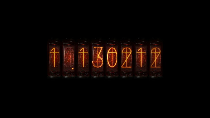 red and black electronic counter digital art, Steins;Gate, anime, time travel, Divergence Meter, Nixie Tubes, numbers, HD wallpaper