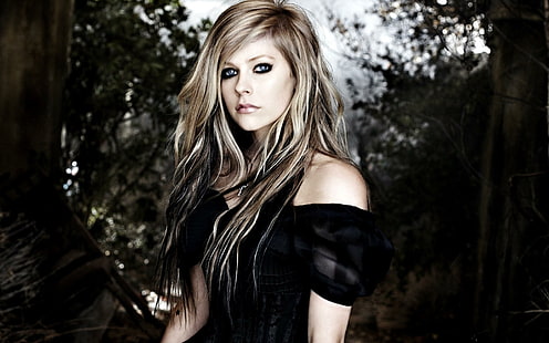 Avril Lavigne Songwriter Sänger Make-up Haare, Avril Lavigne, Musik, Single, Promi, Prominente, Mädchen, Hollywood, Frauen, Songwriter, Make-up, HD-Hintergrundbild HD wallpaper