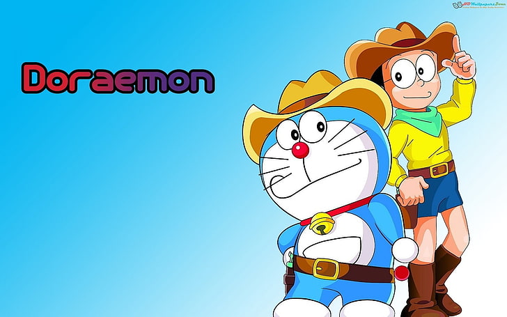 Doraemon and Nobita illustration, Anime, Doraemon, HD wallpaper