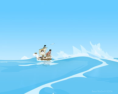 Going Merry, One Piece, аниме, HD тапет HD wallpaper