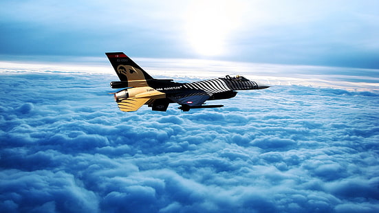 Turkish Air Force, SoloTurk, General Dynamics F-16 Fighting Falcon, HD wallpaper HD wallpaper