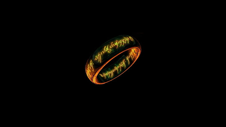 The Lord of the Rings Black HD, black, movies, the, rings, lord, HD wallpaper