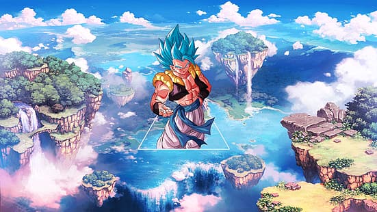 Super Dragonballs, Dragon Ball Super: Broly, Dragon Ball Super, Gogeta, Super Saiyajin Blau, Anime, HD-Hintergrundbild HD wallpaper