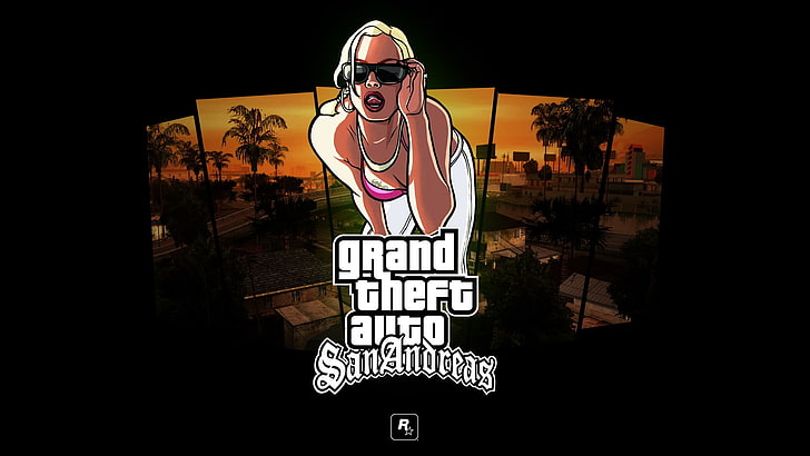 Grand Theft Auto San Andreas, Rockstar Games, videospel, PlayStation 2, HD tapet