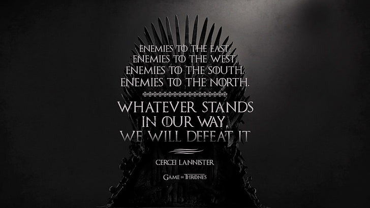 Game of Thrones, Book quotes, HD wallpaper