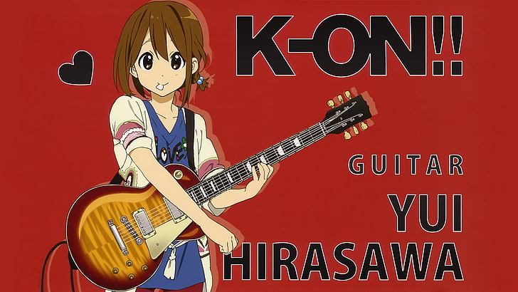 K-ON!, anime girls, Hirasawa Yui, HD wallpaper