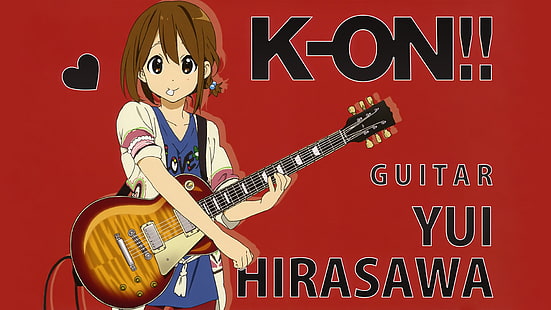 K-ON !, gadis anime, Hirasawa Yui, Wallpaper HD HD wallpaper