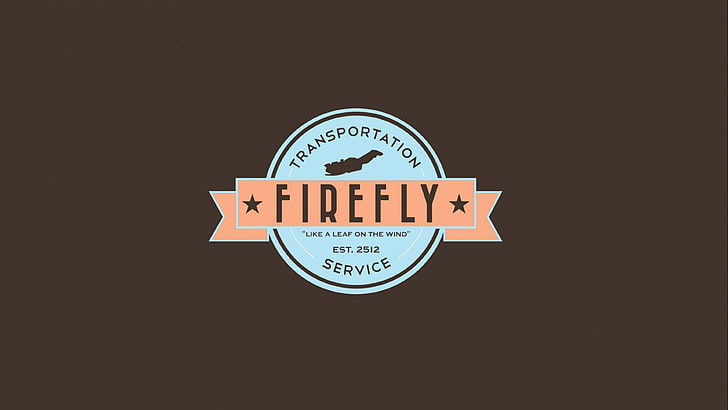 Pubblicità di servizio Firefly, lucciola, astronave, opere d'arte, umorismo, sfondo semplice, marrone, fantascienza, minimalismo, Sfondo HD