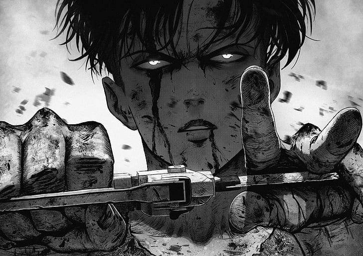 Anime, Attack On Titan, Levi Ackerman, Shingeki No Kyojin, HD wallpaper