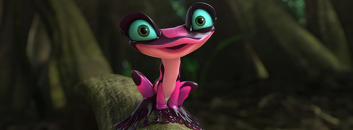 Rio 2 2014 Gabi the Pink Frog, pembe zehirli ok kurbağası, Çizgi film, Diğerleri, Yolculuk, Kurbağa, Amazon, Film, Yağmur Ormanı, 2014, rio 2, HD masaüstü duvar kağıdı